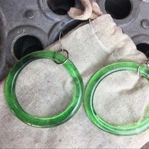 Hoops | Recycled Glass + .925 Sterling Silver